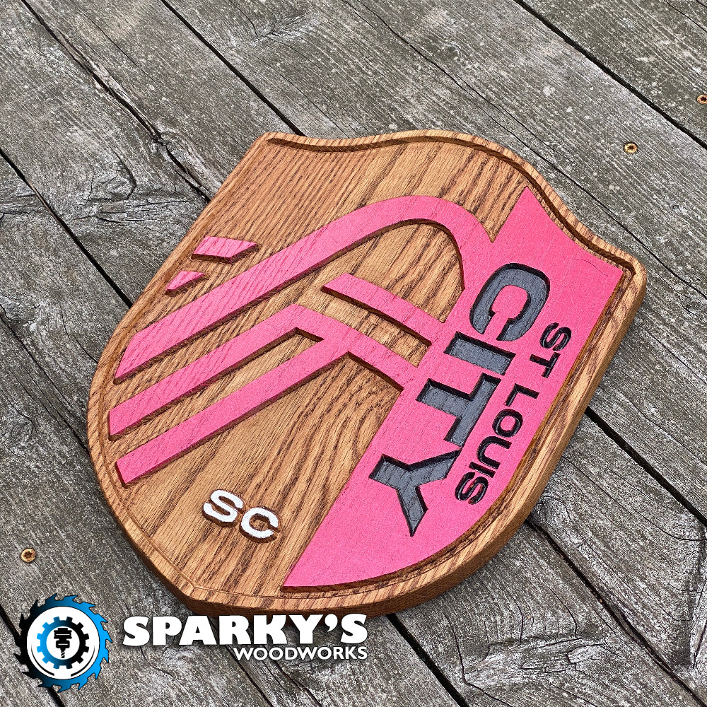 STL City Soccer Solid Wood Sign - Size Large - Specialty