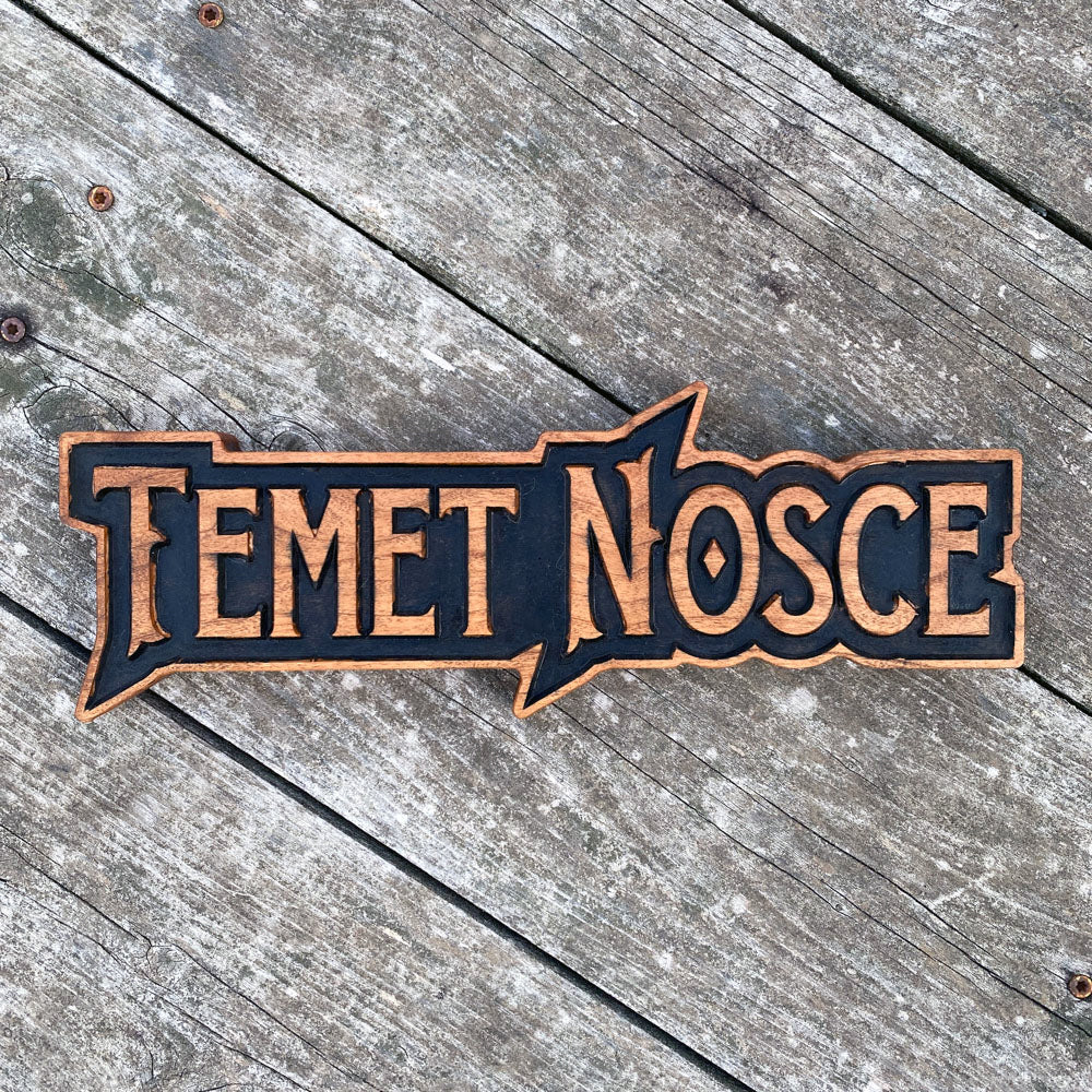Temet Nosce - Know Thyself - Precision Carved Solid Cherry Sign Art - Made in USA