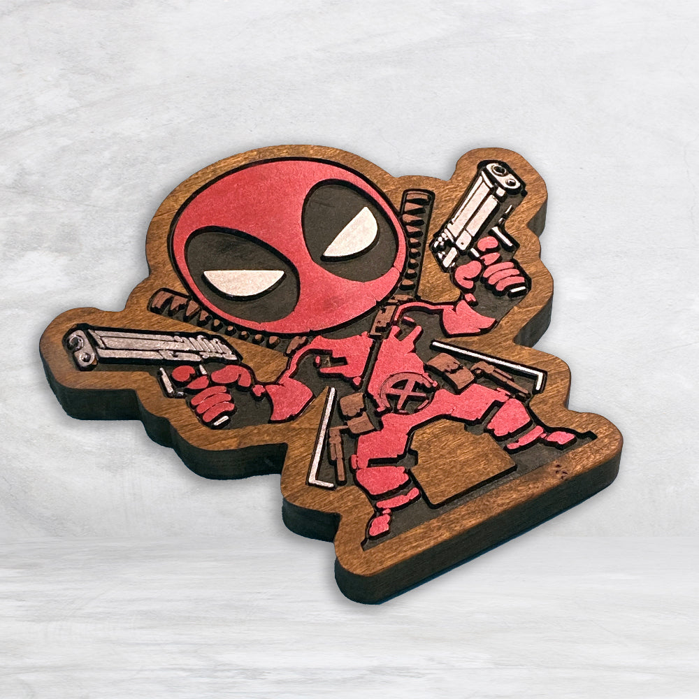 Deadpool 2 Guns Wood Decor