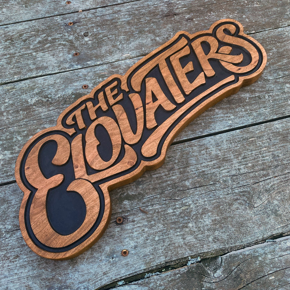 The Elovaters Wood Sign - Size Large - Stain Only