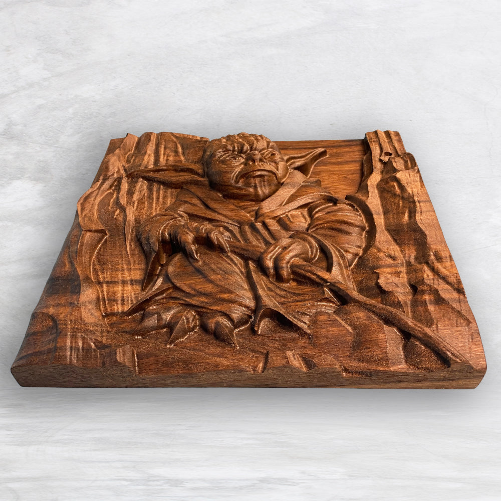 3D "No. There is another..." Wood Carving - Precision Carved Solid Premium Walnut Art - Made in USA