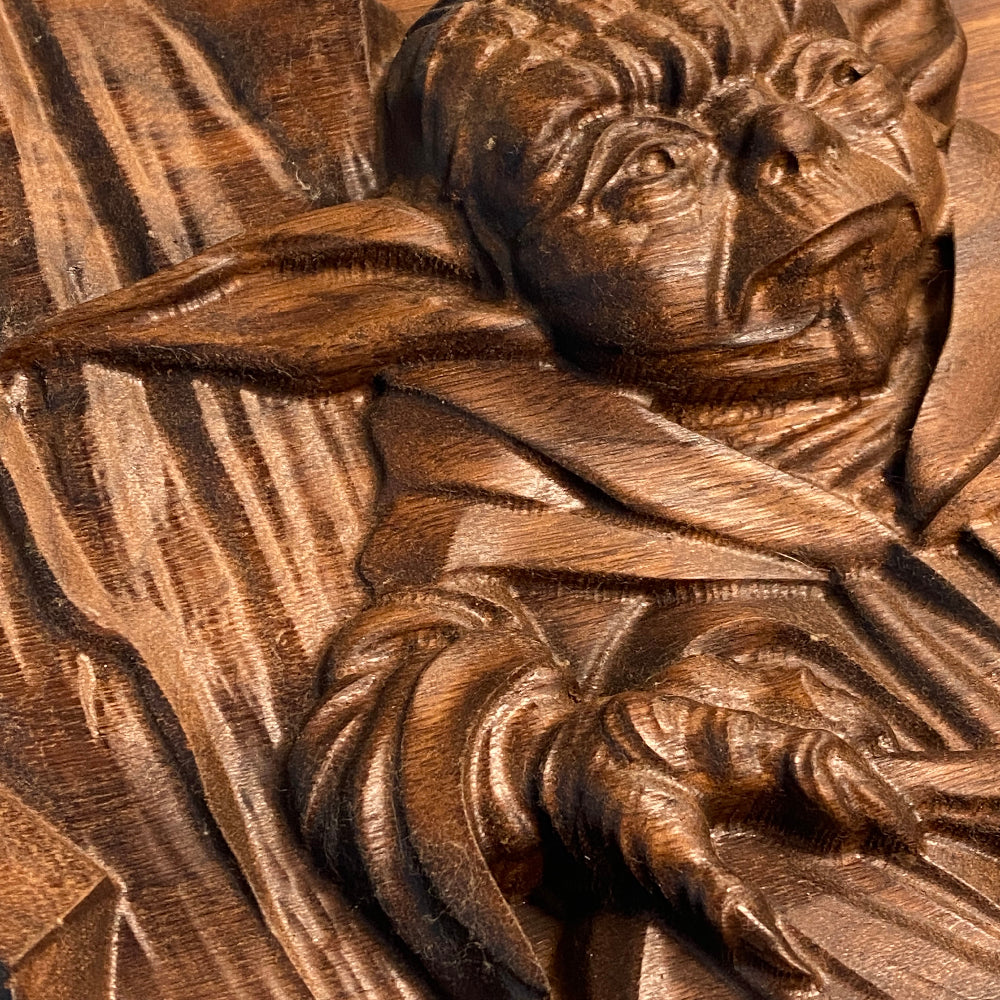 3D "No. There is another..." Wood Carving - Precision Carved Solid Premium Walnut Art - Made in USA