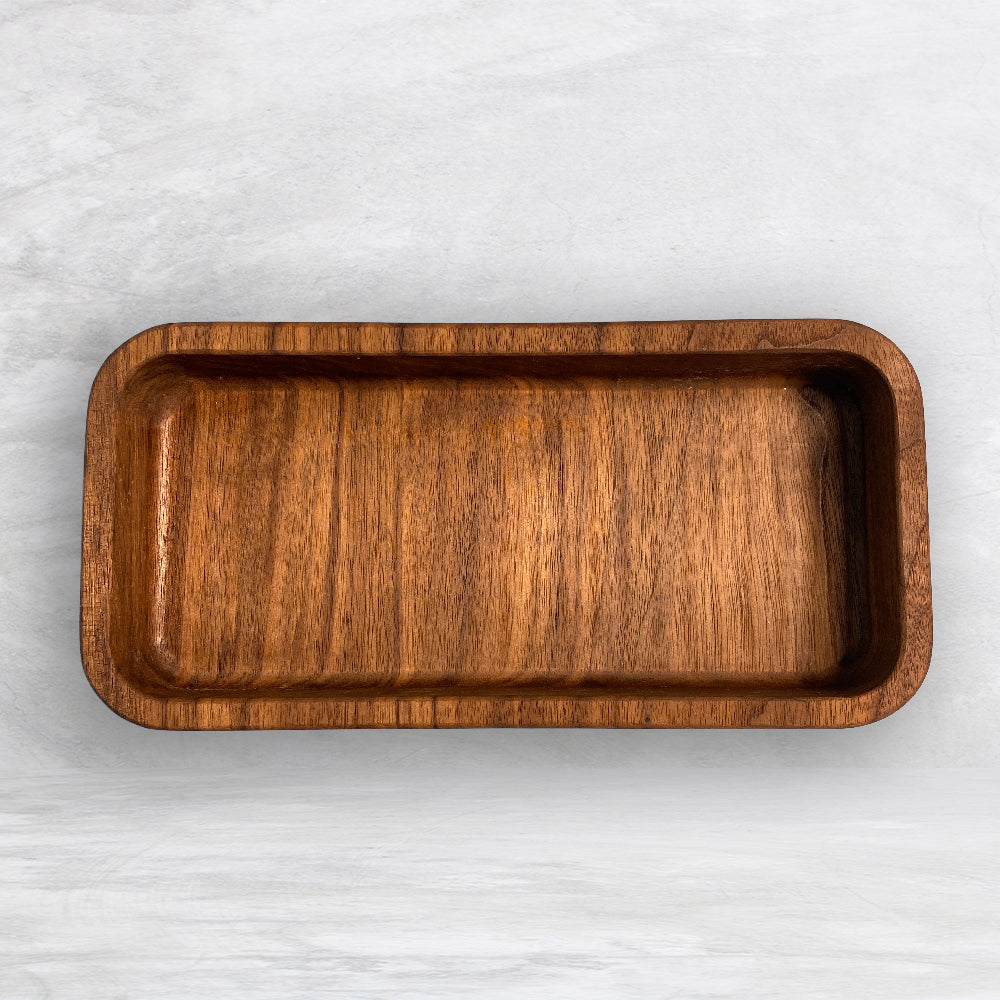 Medium Wood Box with "Good Vibes Inside" Carved Lid - Precision Carved Solid Cherry Wood Box - Made in USA