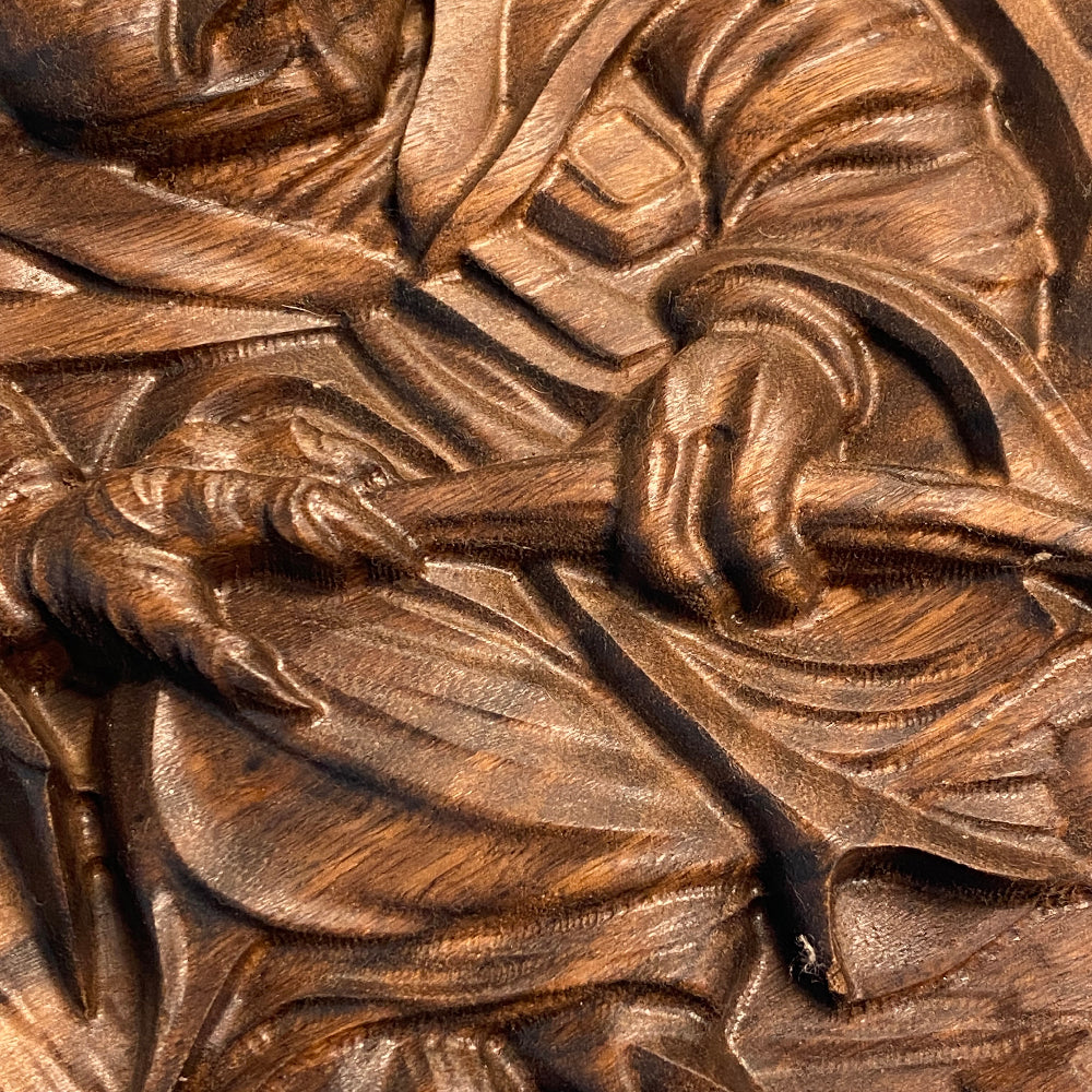 3D "No. There is another..." Wood Carving - Precision Carved Solid Premium Walnut Art - Made in USA