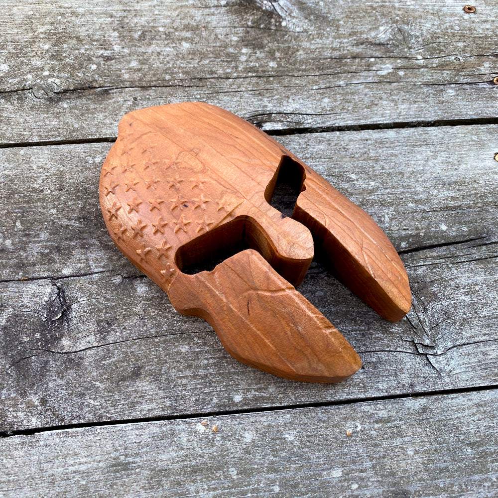 3D Wood USA Spartan Helmet - Size Small