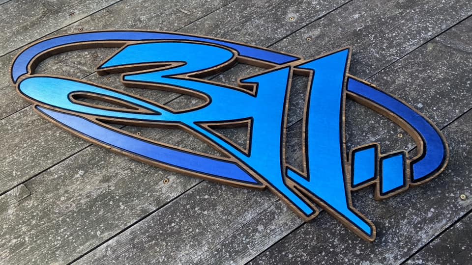 XL LED Backlit 3Eleven Wood Sign