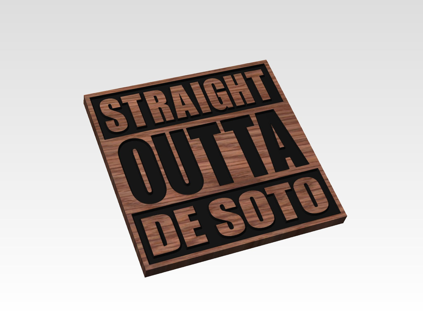 "Straight Outta" Wood Signs (PERSONALIZED)