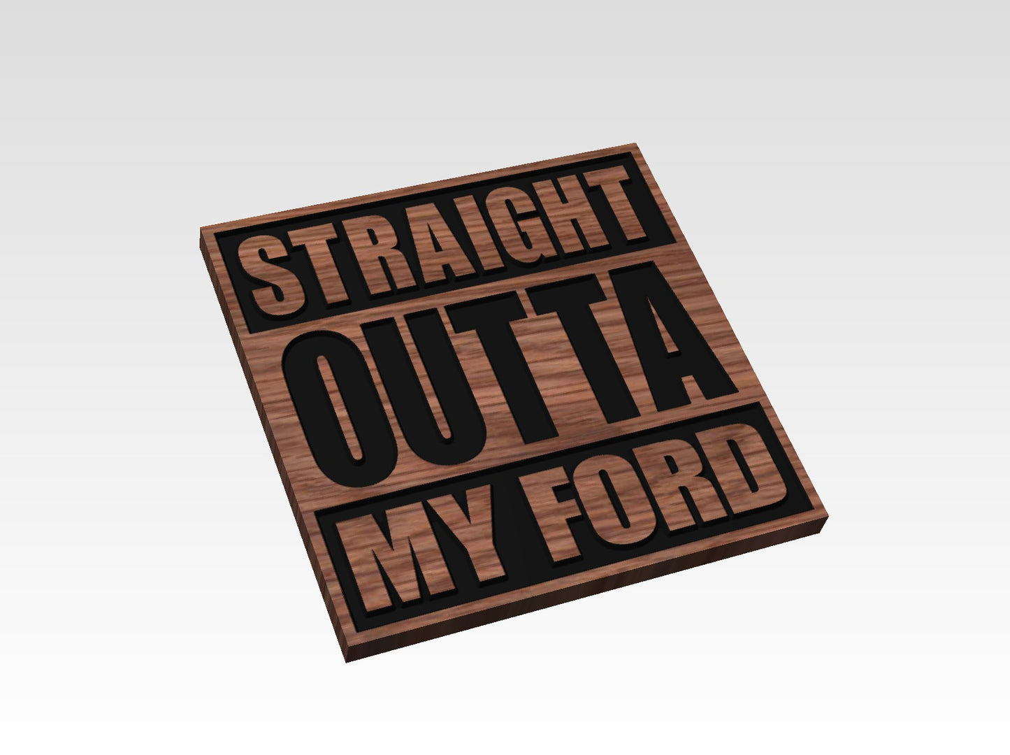 "Straight Outta" Wood Signs (PERSONALIZED)