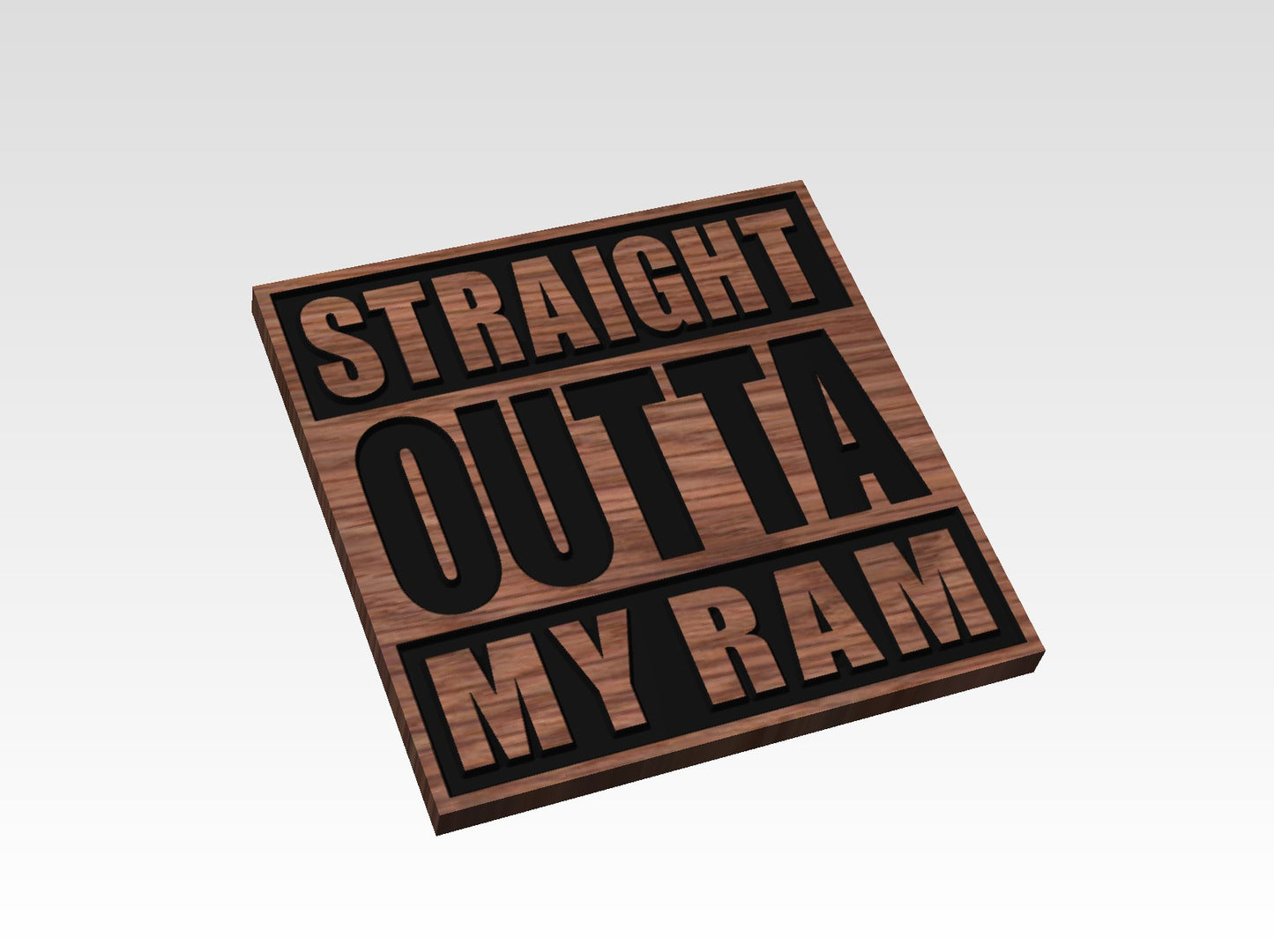 "Straight Outta" Wood Signs (PERSONALIZED)