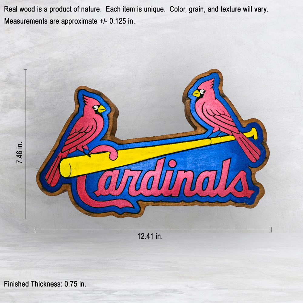 STL Cards Classic - Precision Carved Solid Cherry Decor Art - Made in USA