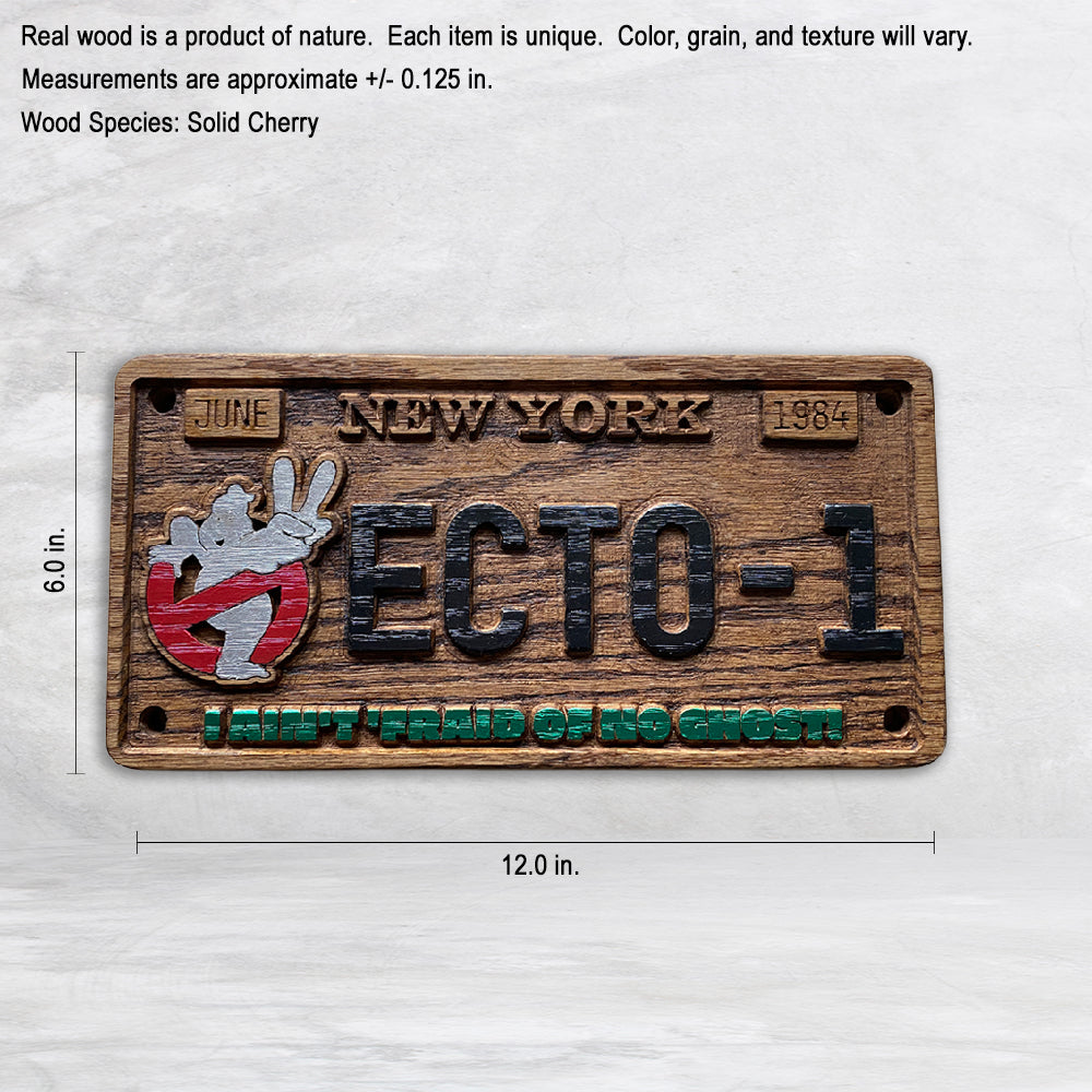 Ghostbusters Novelty License Plate