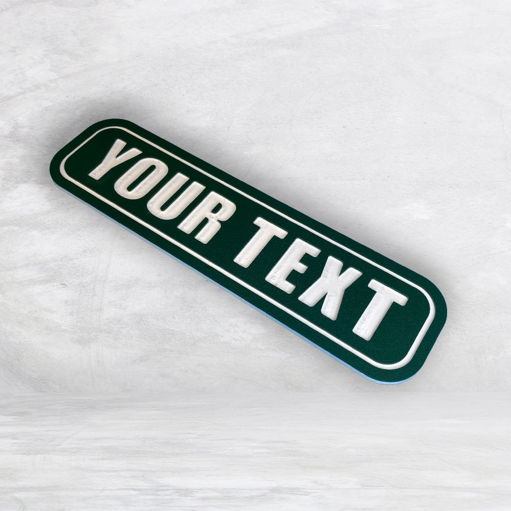 Personalized Novelty Street Sign - Indoor/Outdoor Carved HDPE Sign - Size Small - Made in USA