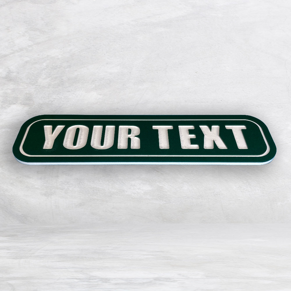 Personalized Novelty Street Sign - Indoor/Outdoor Carved HDPE Sign - Size Small - Made in USA