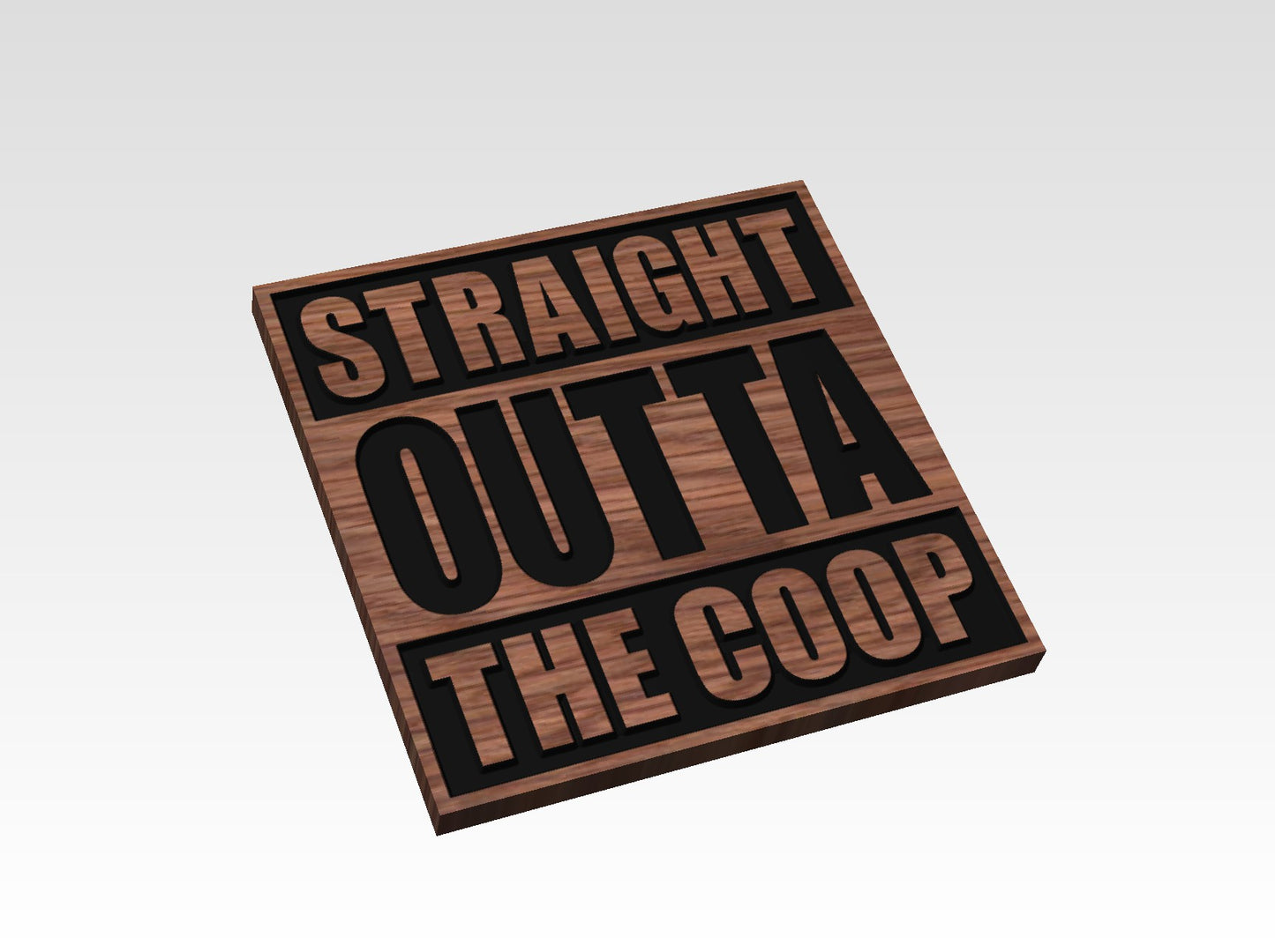 "Straight Outta" Wood Signs (PERSONALIZED)