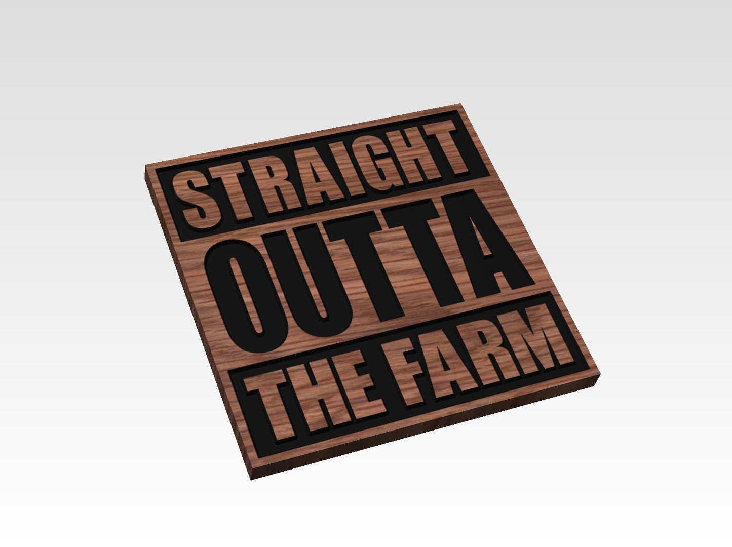 "Straight Outta" Wood Signs (PERSONALIZED)