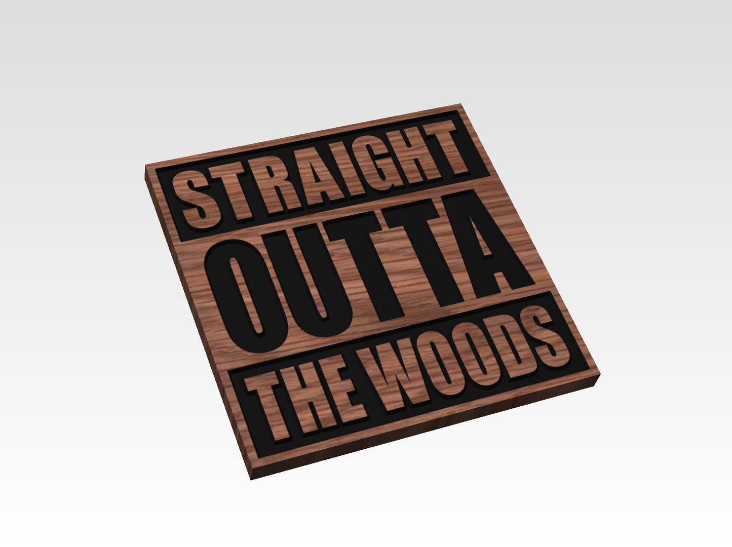 "Straight Outta" Wood Signs (PERSONALIZED)
