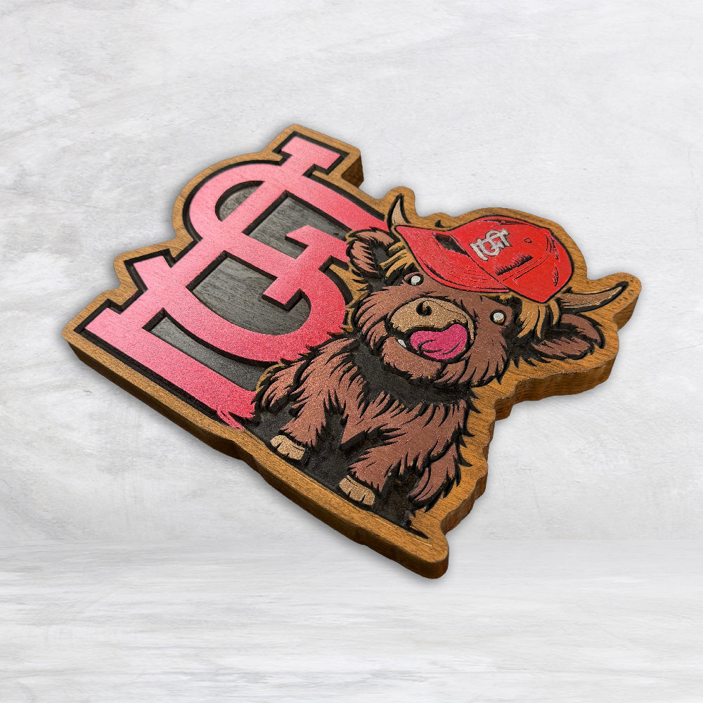 Cardinals Highland Cow - STL Logo