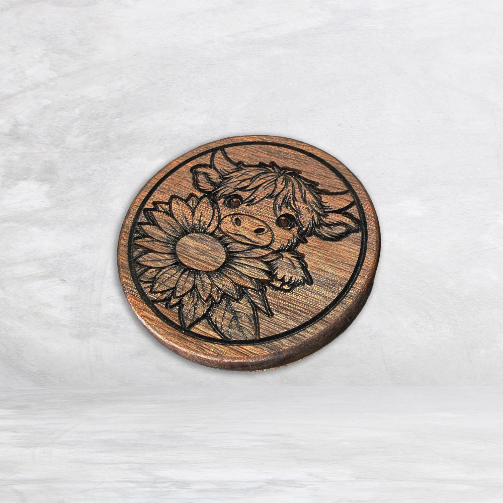 Single Coaster - Highland Cow