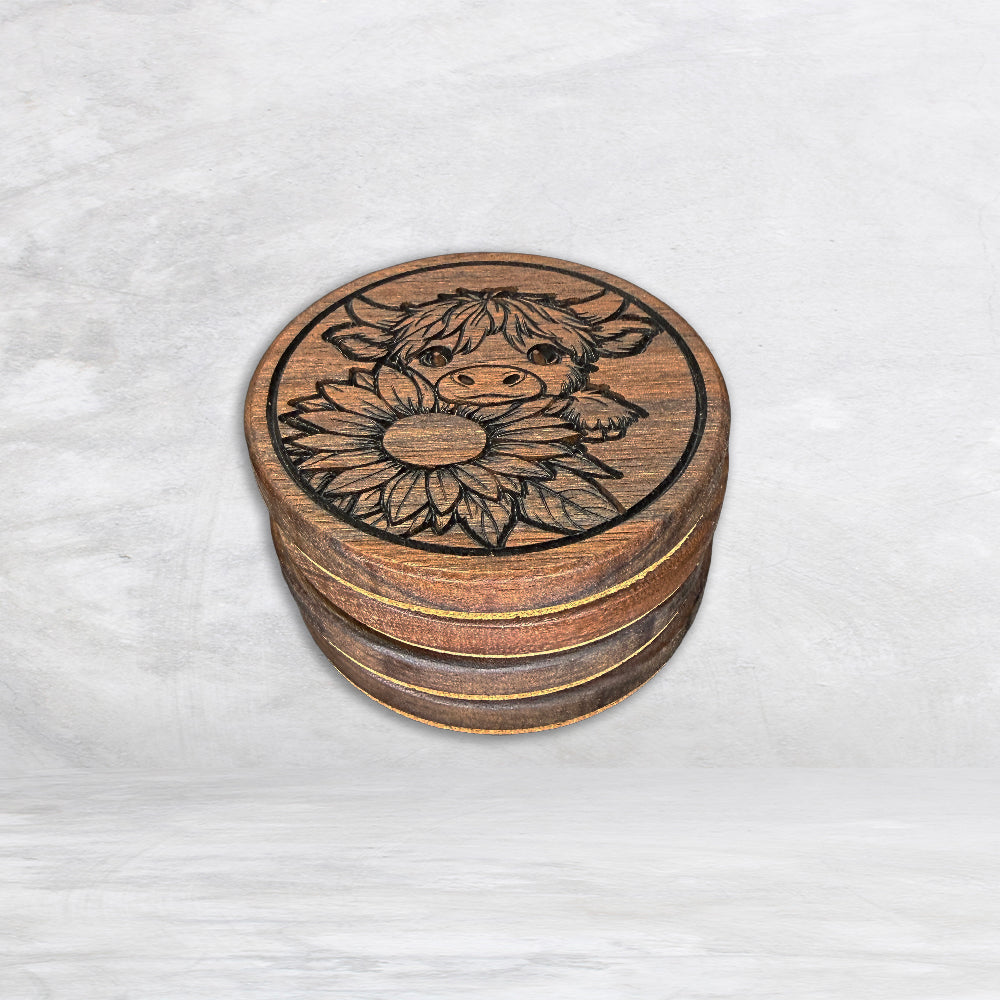 Coaster Set - Highland Cow
