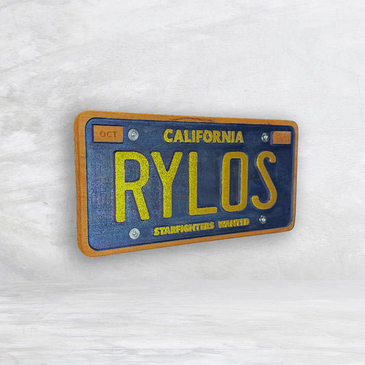 The Last Starfighter Inspired Wood License Plate - RYLOS - Made in USA