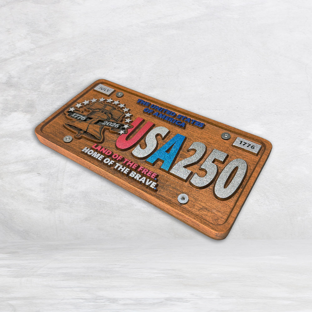 USA250 License Plate - Liberty Bell