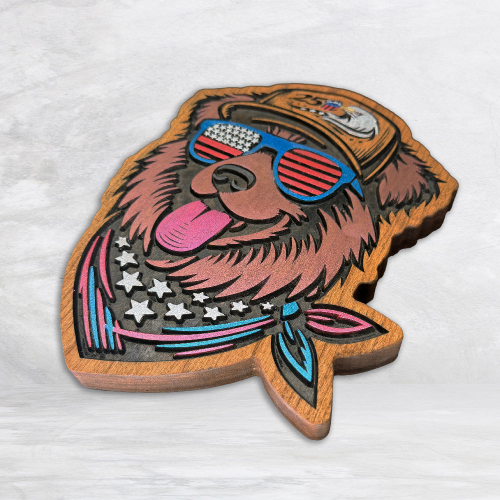 USA250 - Patriotic Dog - Painted