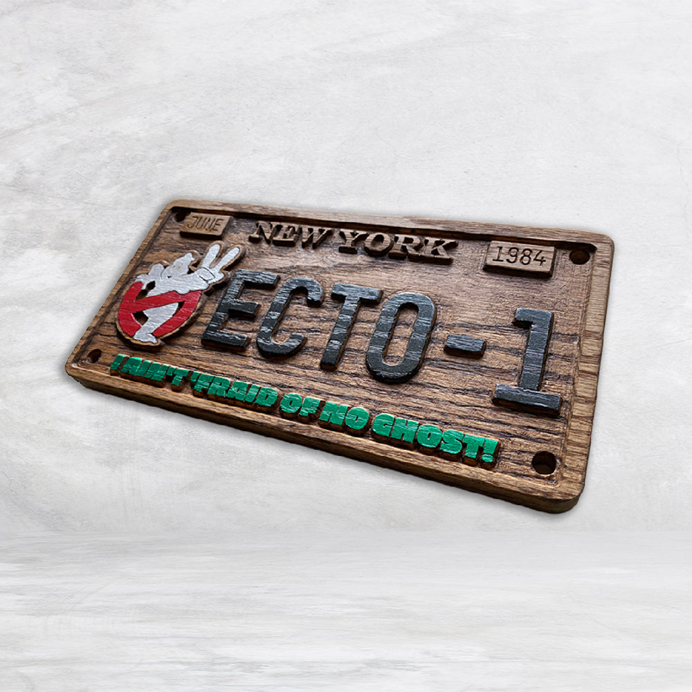Ghostbusters ECTO-1 Novelty License Plate