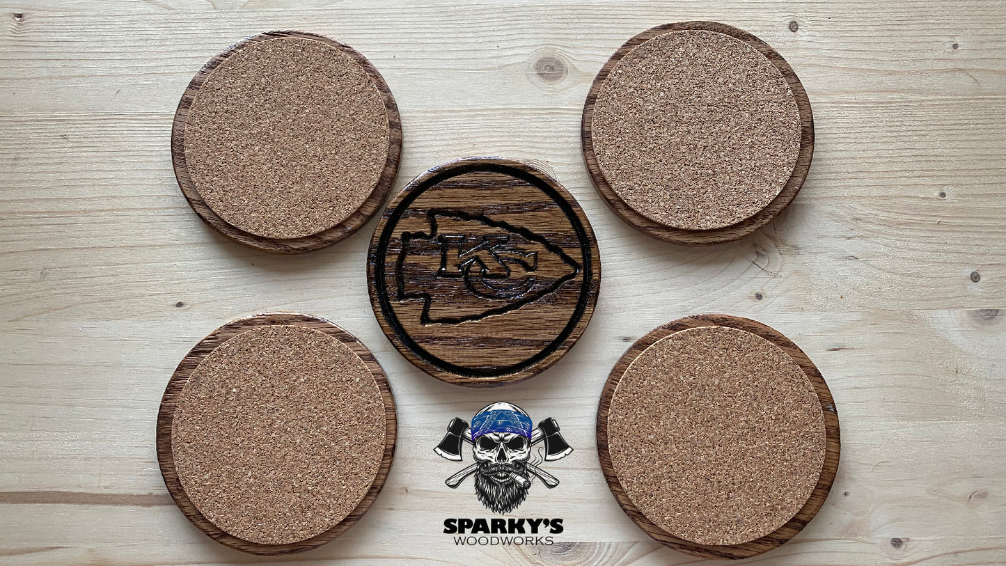 The Arrowhead Wood Coasters