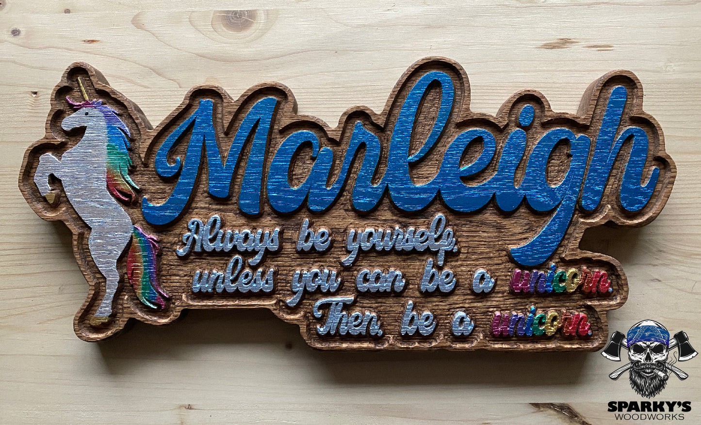 Unicorn Name Sign (PERSONALIZED)