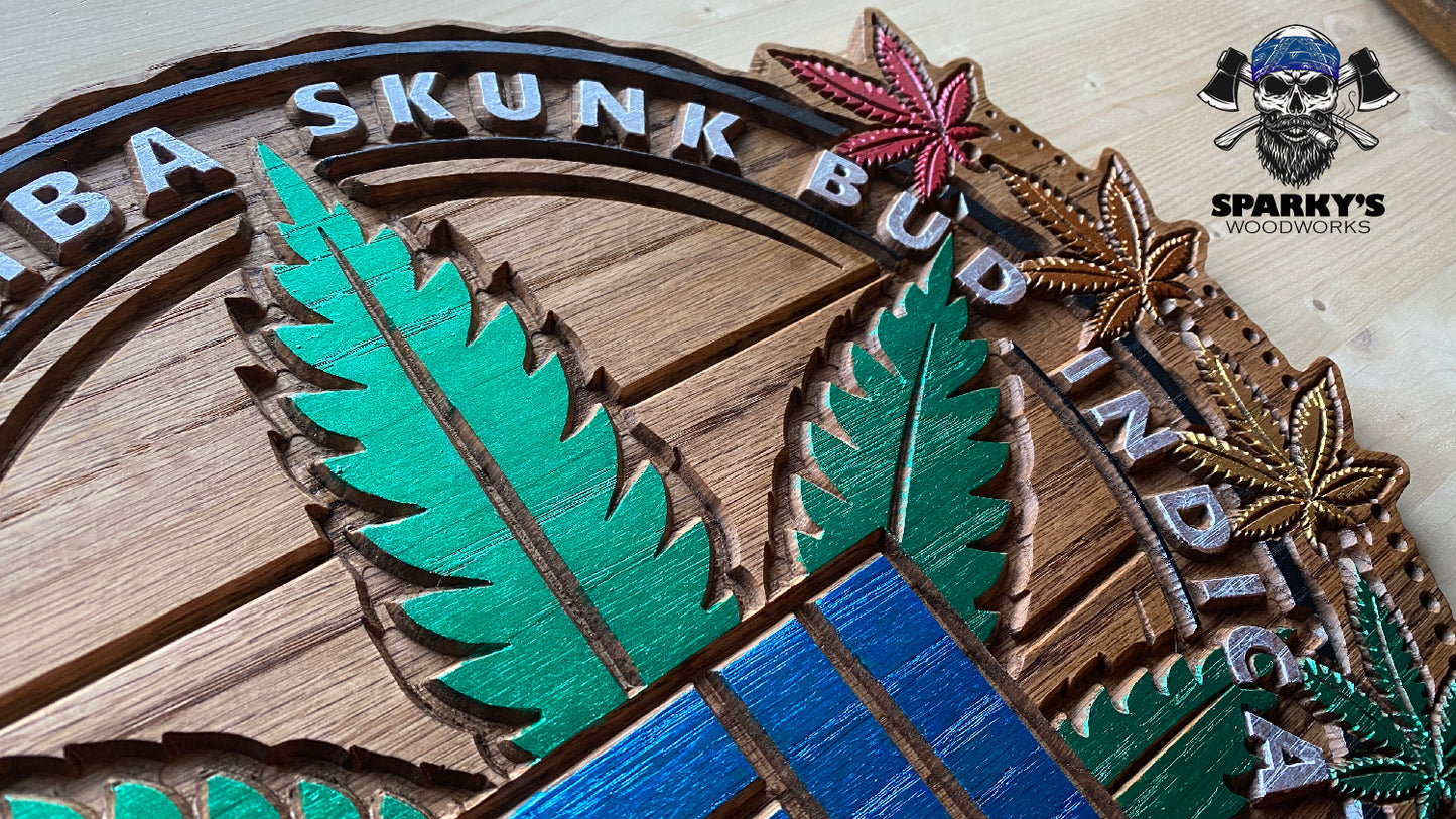 Limited Edition 1/1 "Rainbow Bud" 420 Day 2021 311 Wood Sign - Made in USA