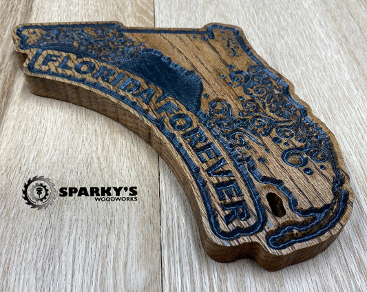 Florida Forever Wood Mandala