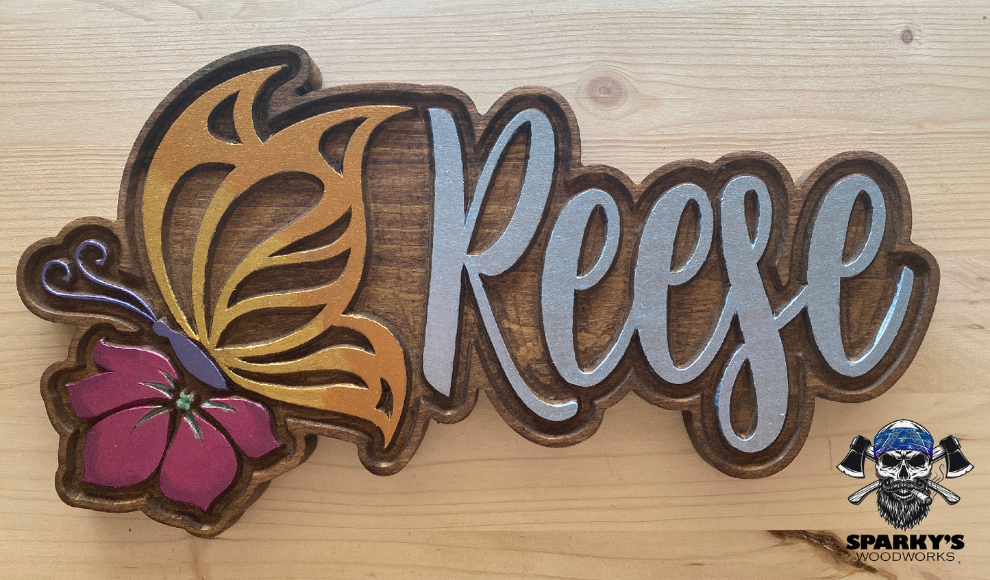 Butterfly Name Sign (PERSONALIZED)