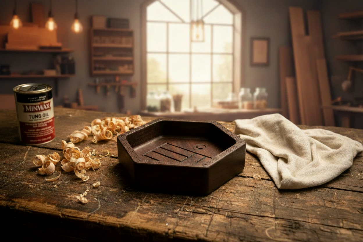 Store Spotlight: 311 Premium Black Walnut Hexagon Catch-All Tray