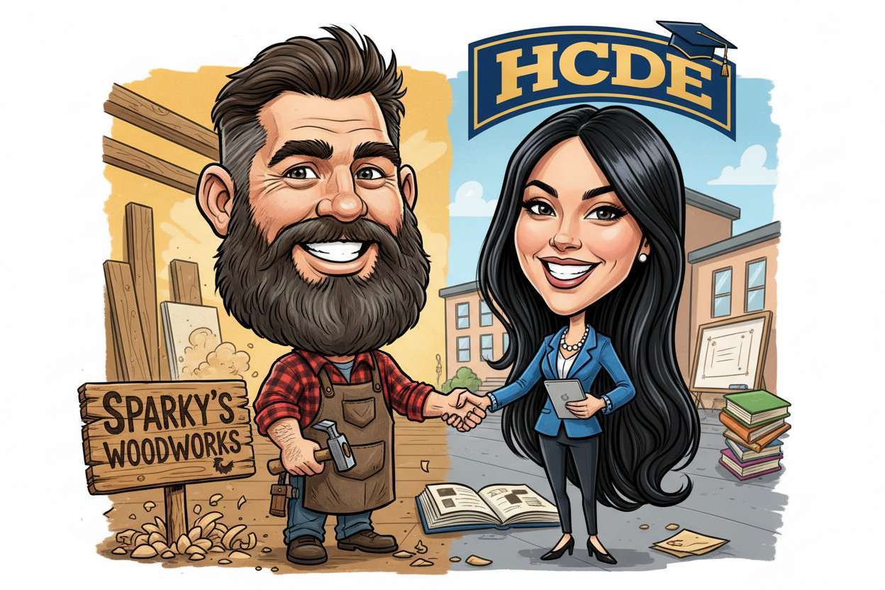 Sparky's Woodworks + HCDE