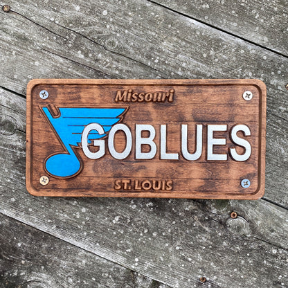 STL Go Blues License Plate