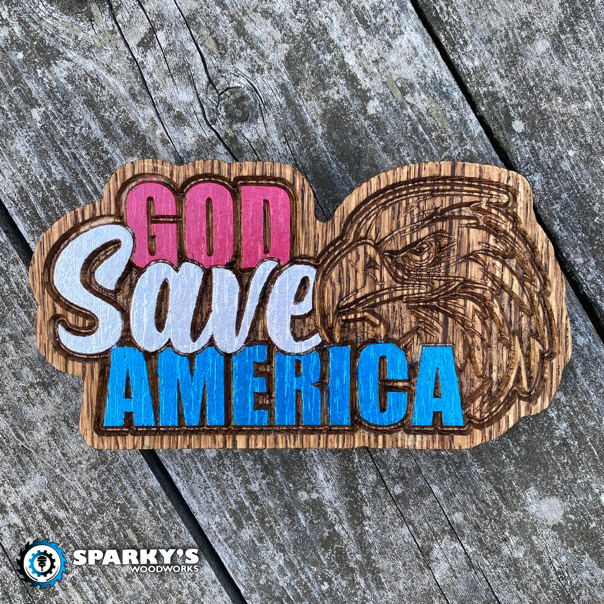 God Save America - Small - Painted