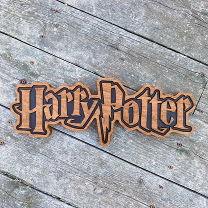 Harry Potter Carved Wood Sign