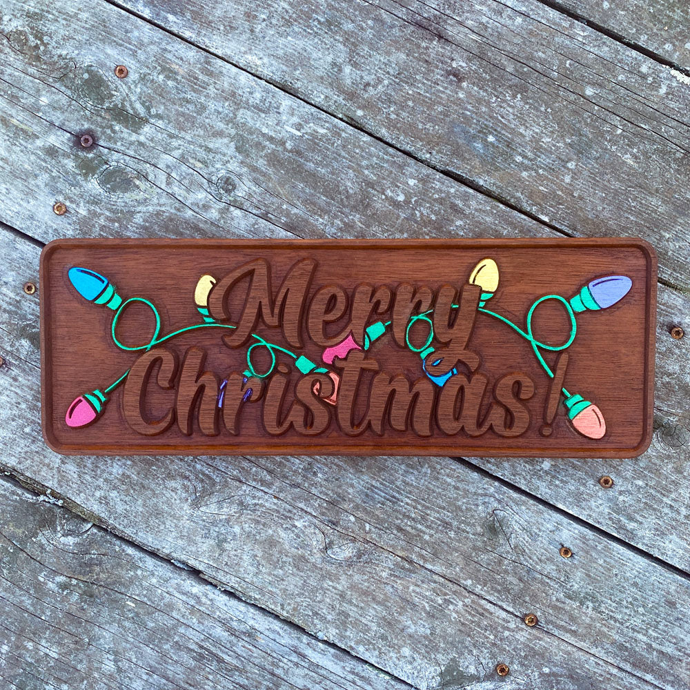 Merry Christmas Lights Sign