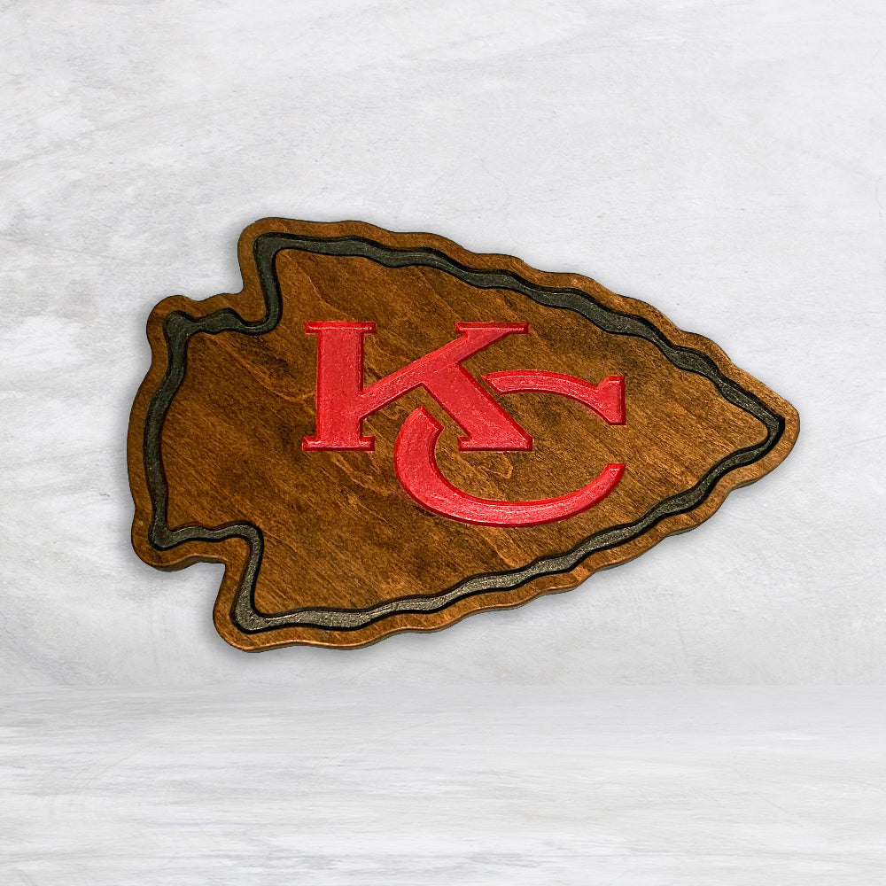 KC Arrowhead Wood Decor