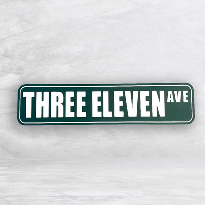 Personalized Novelty Street Sign - Indoor/Outdoor Carved HDPE Sign - Size Large - Made in USA