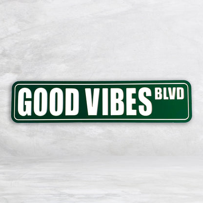 Personalized Novelty Street Sign - Indoor/Outdoor Carved HDPE Sign - Size Large - Made in USA