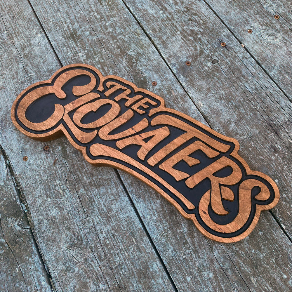 Elovaters + Elovated Ones Wood Signs - Size Large Set - Stain Only