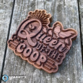 Queen of the Coop Wood Sign - Size Small - Stain Only