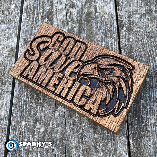 God Save America - Small Square - Stain Only