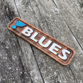STL Blues Wood Plaque - Size Small