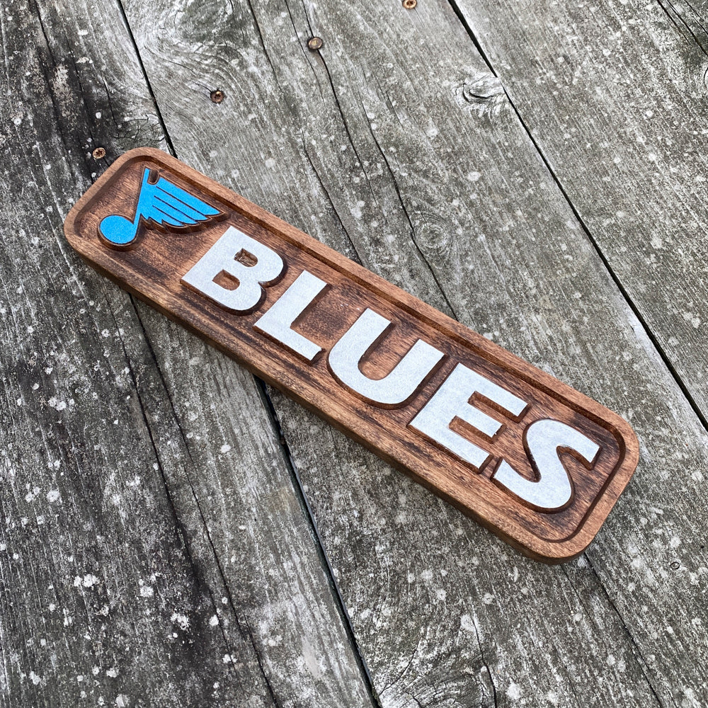 STL Blues Wood Plaque - Size Small