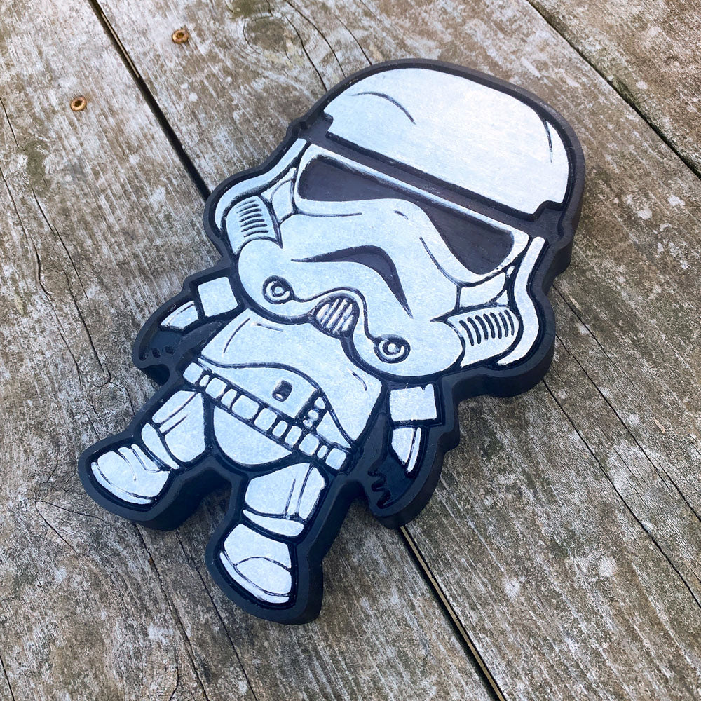 Stormtrooper Wood Decor - Size Medium - Painted