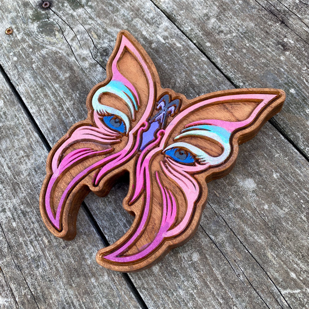 Lady Butterfly Wood Decor
