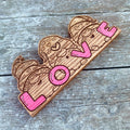 Gnome LOVE Wood Sign