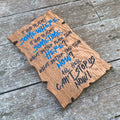 All Hell Can't Stop Us Wood Sign - Blue